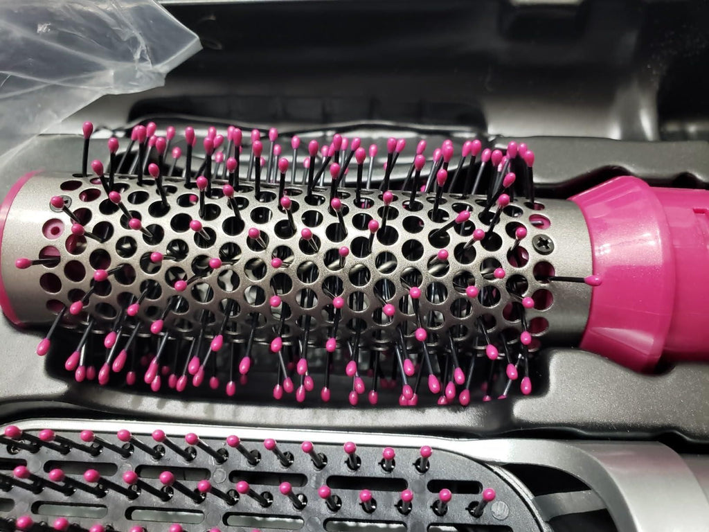 GlamPro 5-in-1 Styler  Hair Dryer Styling Tool, Detachable 5-in-1 Multi-Head Hot Air Comb, The Negative Ion Automatic Suction Hair Curler