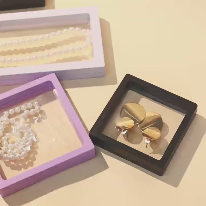 3D floating display Frame Case Jewellery Organizer (2pc)